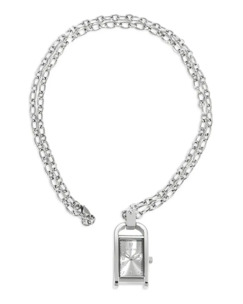 Invicta rectangular-frame 17.5mm necklace watch - Silber Silber