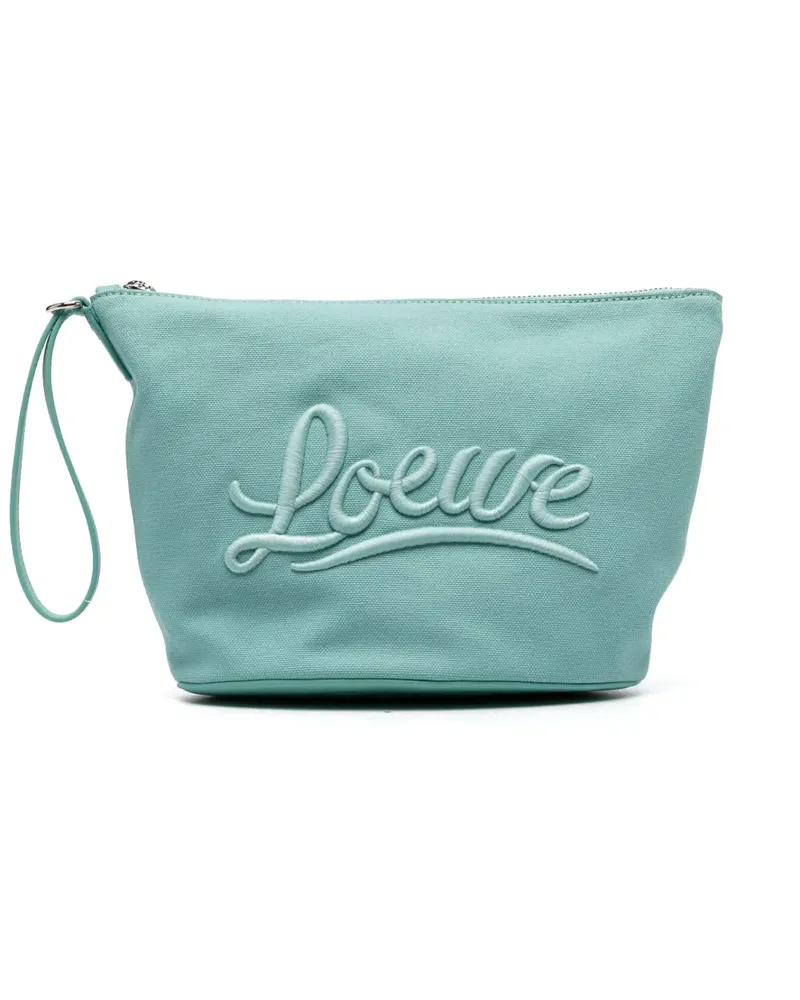 Loewe Kosmetiktasche mit Logo-Stickerei - Blau Blau