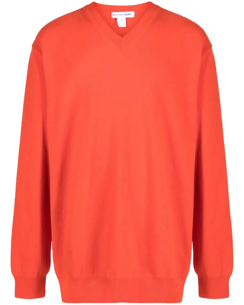 Comme des Garçons Pullover mit V-Ausschnitt - Orange Orange