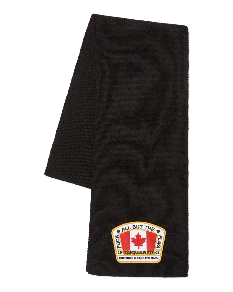 Dsquared2 wool scarf - Schwarz Schwarz