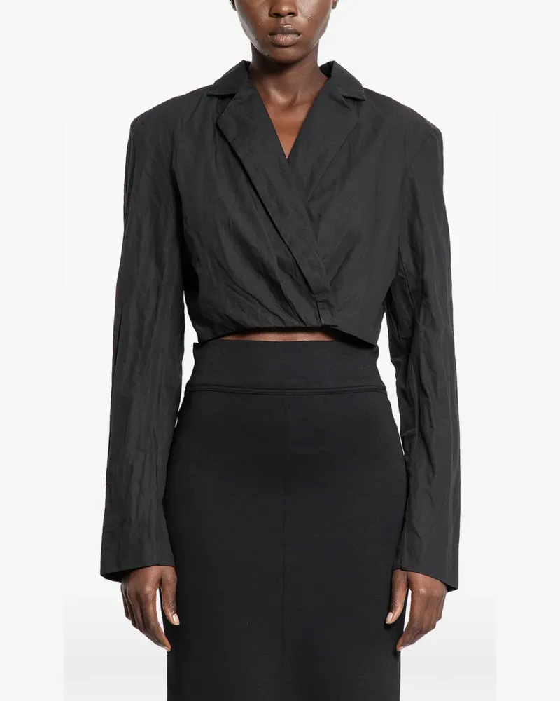 THOM KROM WB3 Cropped-Jacke - Schwarz Schwarz