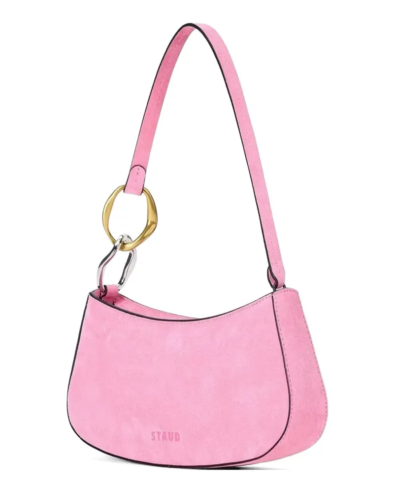 STAUD Ollie suede tote bag - Rosa Rosa