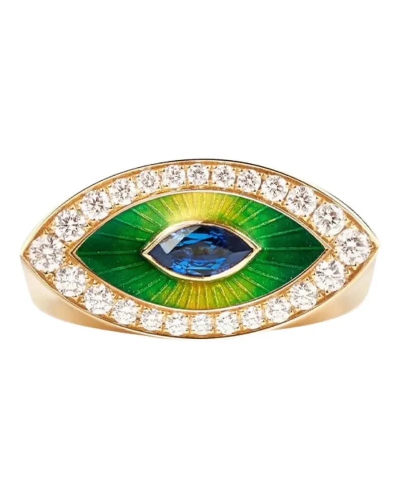 Marie Lichtenberg Evil Eye Metric diamond ring - Gold Gold