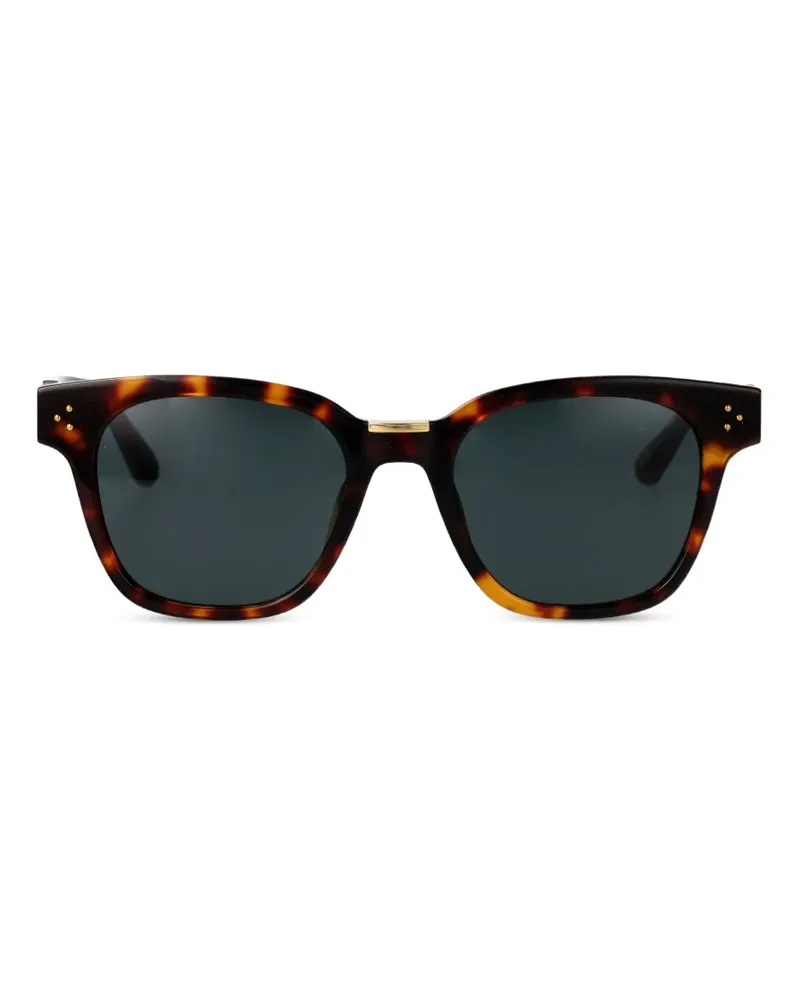 Linda Farrow Sanchez rectangle-frame sunglasses - Braun Braun
