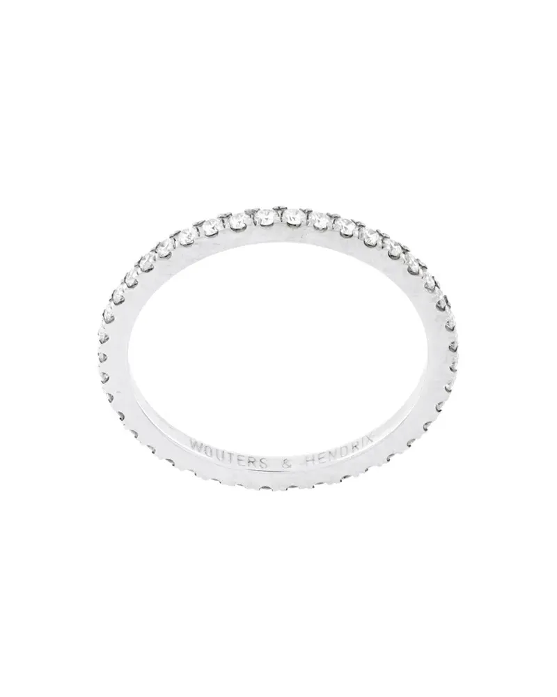Wouters & Hendrix 18kt Weißgoldring mit Diamanten - Metallic Metallic