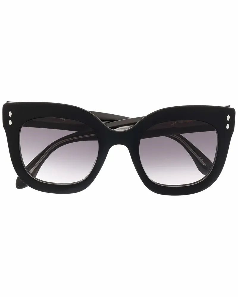 Isabel Marant Sonnenbrille mit Oversized-Gestell - Schwarz Schwarz