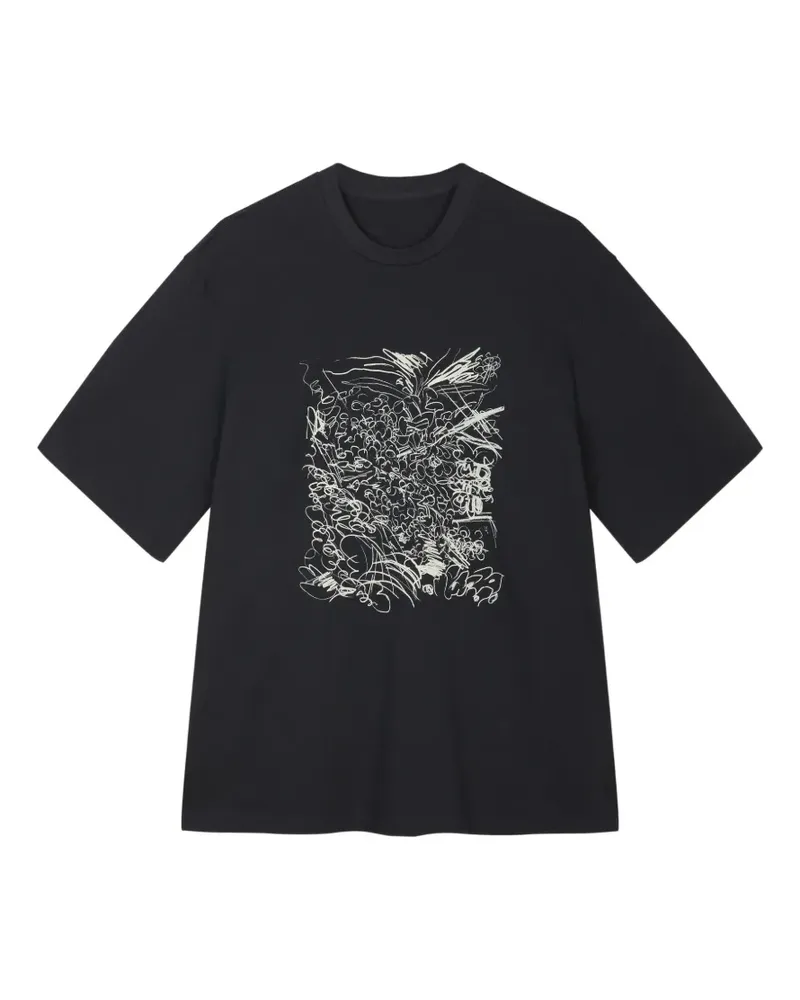 JNBY T-Shirt mit grafischem Print - Schwarz Schwarz
