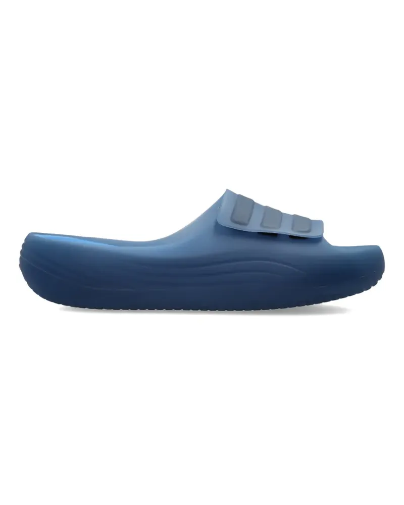 adidas Adislide Pantoletten mit Streifen - Blau Blau