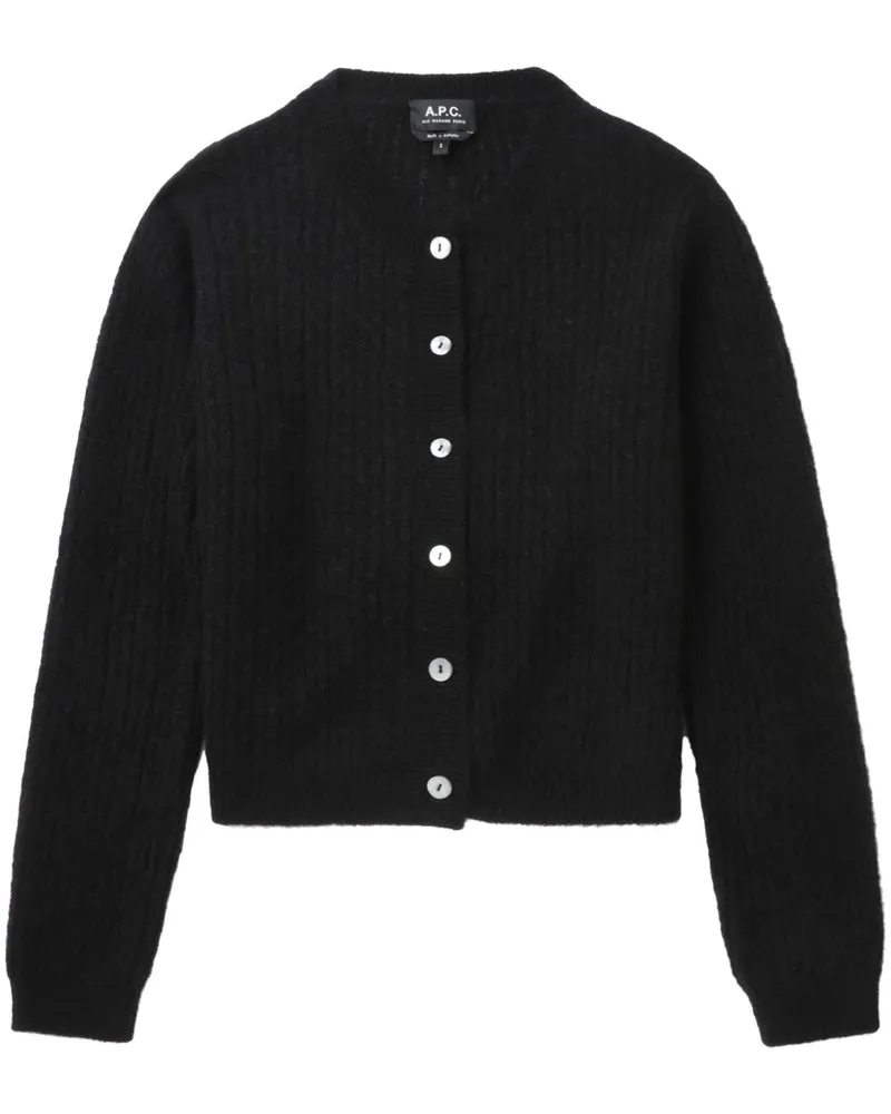 A.P.C. Milo Cardigan - Schwarz Schwarz