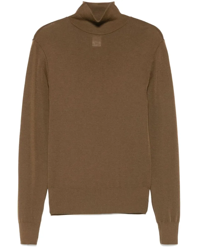 Christophe Lemaire Pullover mit Stehkragen - Braun Braun