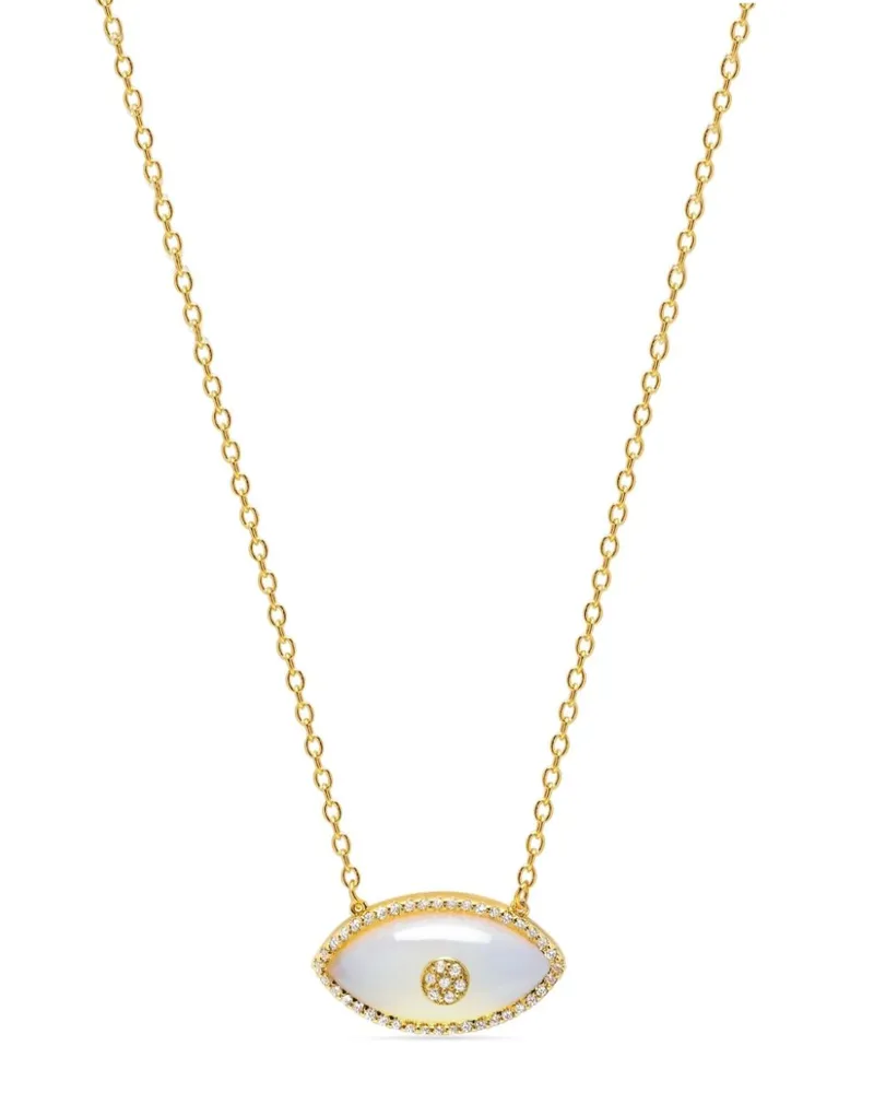 Nialaya Halskette mit Augen-Anhänger - Gold Gold
