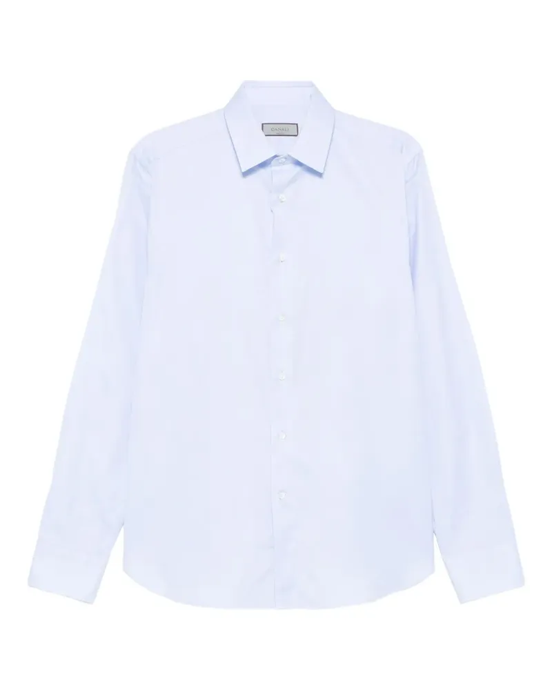 Canali Langärmeliges Hemd - Blau Blau