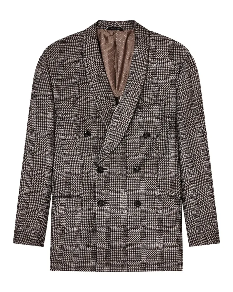 Giorgio Armani Doppelreihiger Mantel - Braun Braun