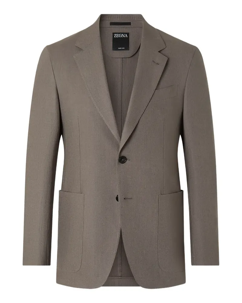 Ermenegildo Zegna Oasi Lino Sakko - Braun Braun