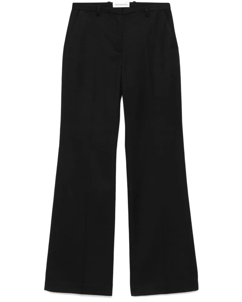 FRANKIE Shop Ausgestellte Hose - Schwarz Schwarz