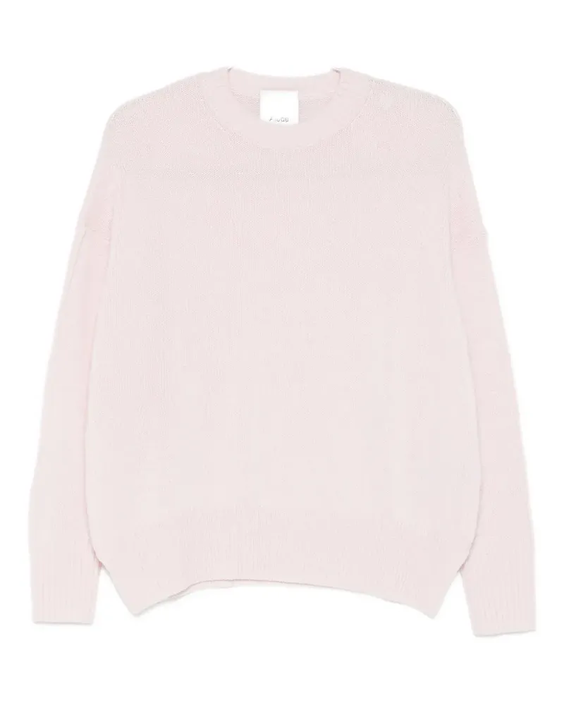 ALLUDE crewneck long-sleeve sweater - Rosa Rosa