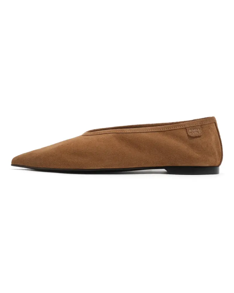 BIMBA Y LOLA Wildleder-Ballerinas mit spitzer Kappe - Braun Braun