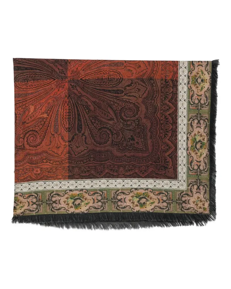 Pierre-Louis Mascia Schal mit Paisley-Print - Braun Braun