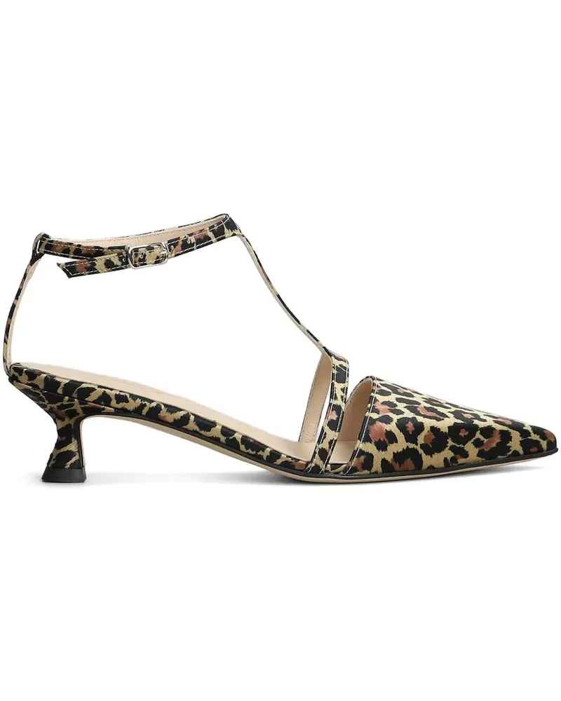 Anna F. Pumps mit Leoparden-Print 55mm - Braun Braun