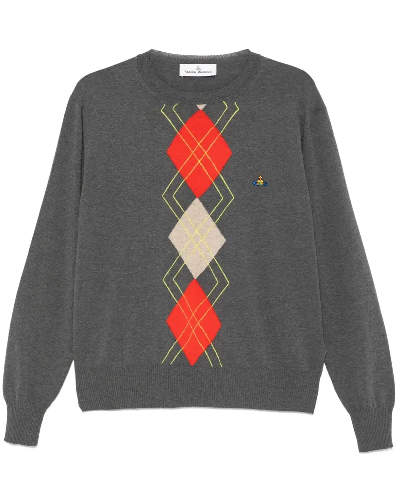 Vivienne Westwood Pullover mit Argyle-Muster - Grau Grau