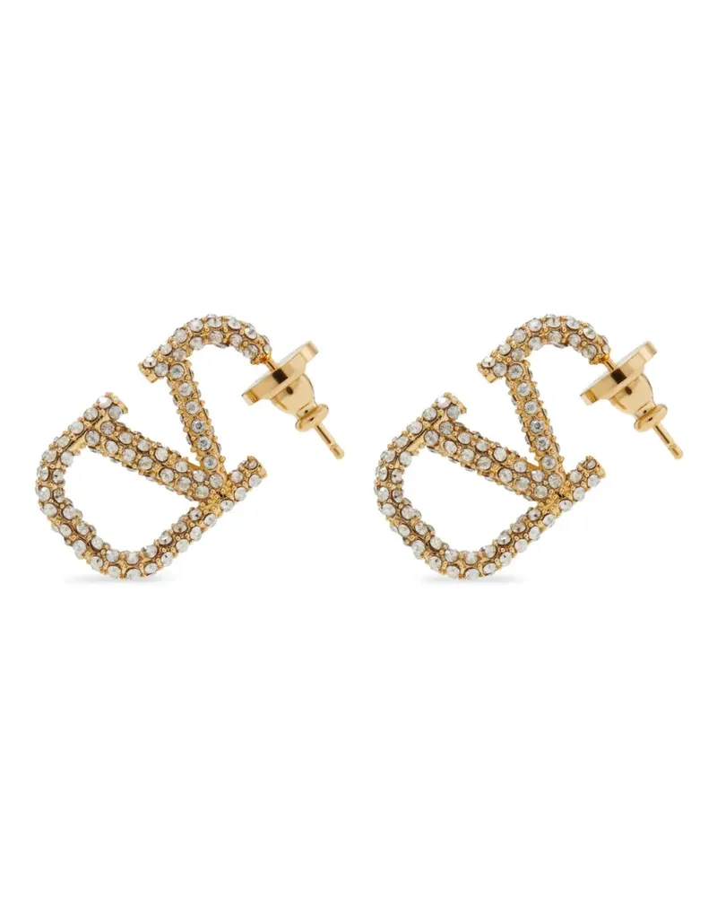 Valentino Garavani VLogo Signature Ohrringe mit Kristallen - Gold Gold