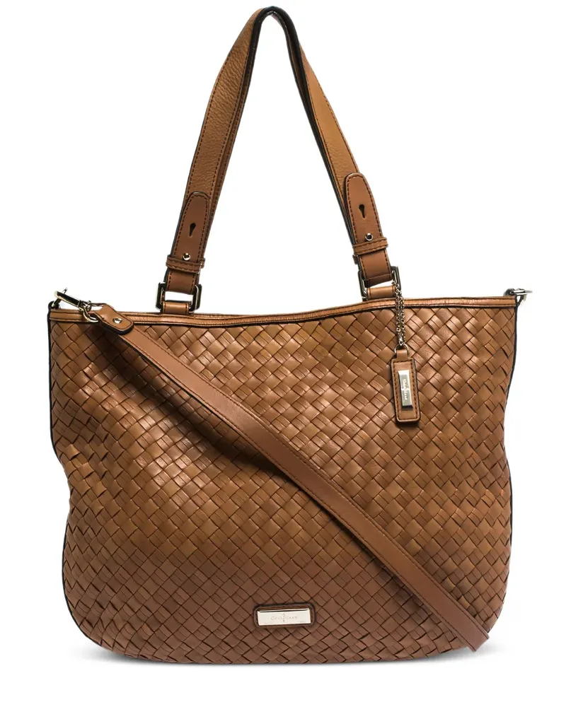 COLE HAAN Pre-owned Schultertasche mit Webmuster - Braun Braun