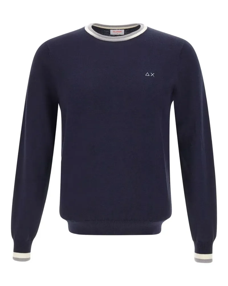 Sun68 Pullover mit rundem Ausschnitt - Blau Blau