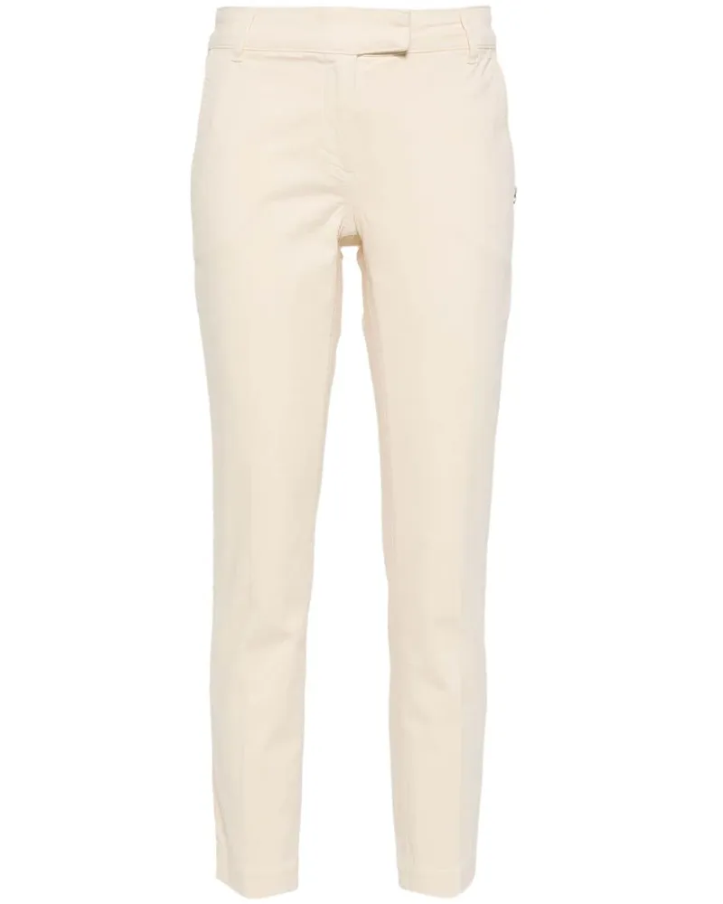 Patrizia Pepe Zigarettenhose mit Logo - Nude Nude