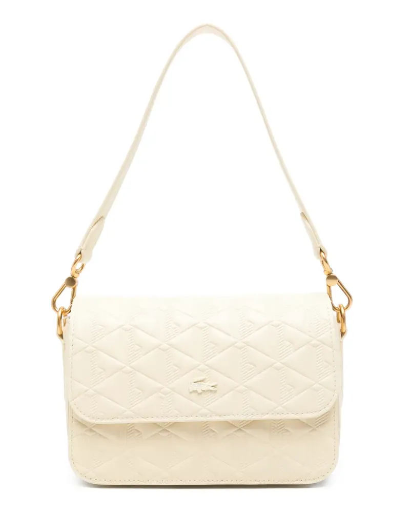 Lacoste Schultertasche mit Monogramm-Prägung - Nude Nude