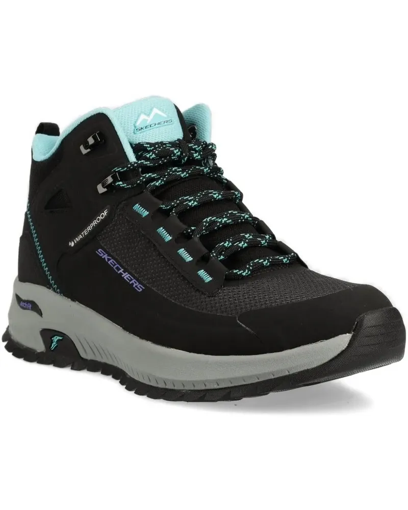 Skechers Stiefel mit Schnürung - Schwarz Schwarz