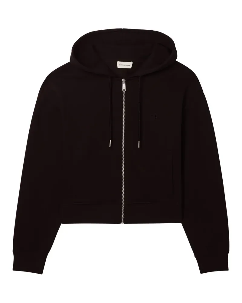 Calvin Klein Kapuzenjacke mit Reißverschluss - Schwarz Schwarz