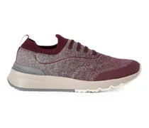 Strick-Laufschuhe aus Techno-Baumwolle mit heißverklebten Details - Rot