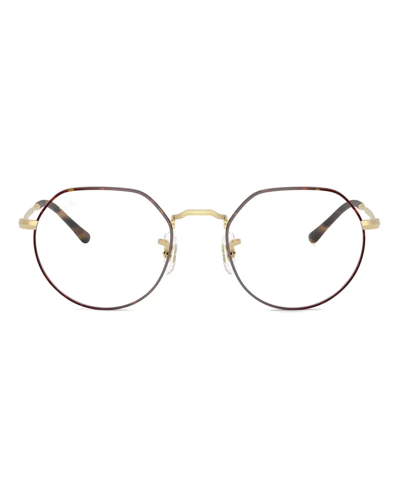 Ray Ban Brille mit geometrischem Gestell - Braun Braun