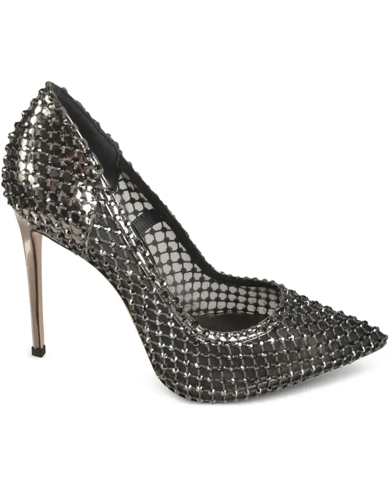 Le Silla Pumps mit Kristallen 120mm - Schwarz Schwarz