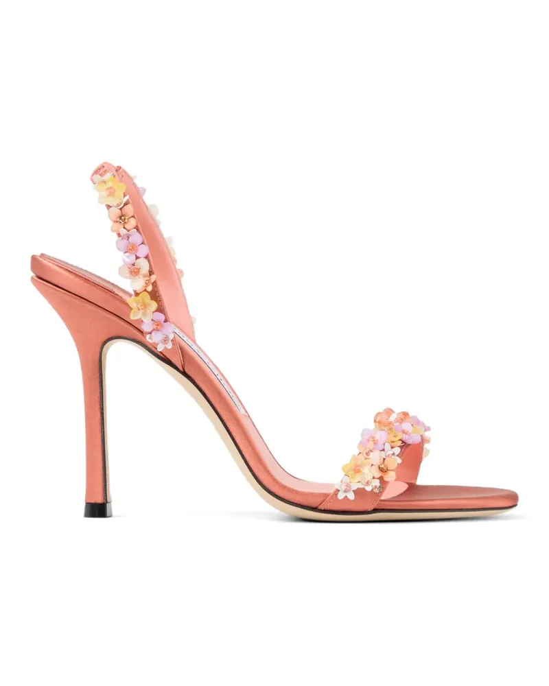 Jimmy Choo Jenn Sandalen mit Blumenverzierung - Rosa Rosa