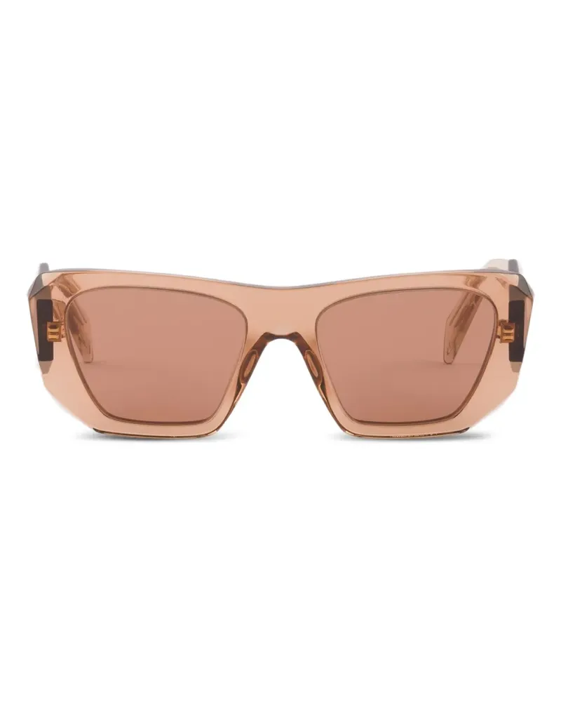 Prada Eckige Sonnenbrille - Braun Braun