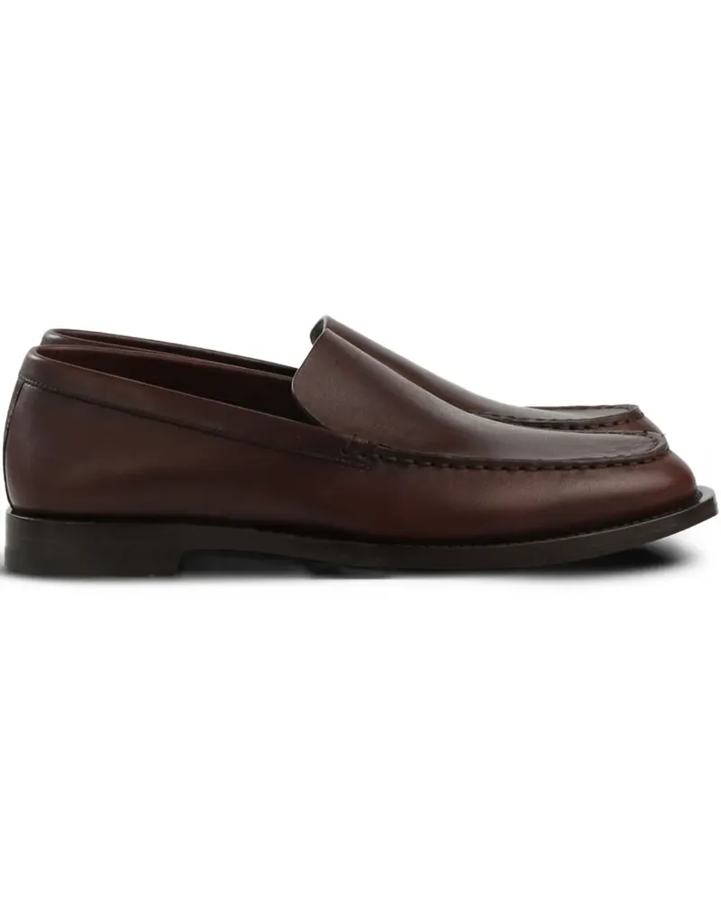 The Row leather loafers - Braun Braun
