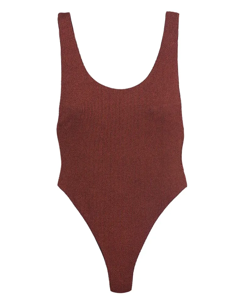 Reina Olga Funky Badeanzug - Braun Braun