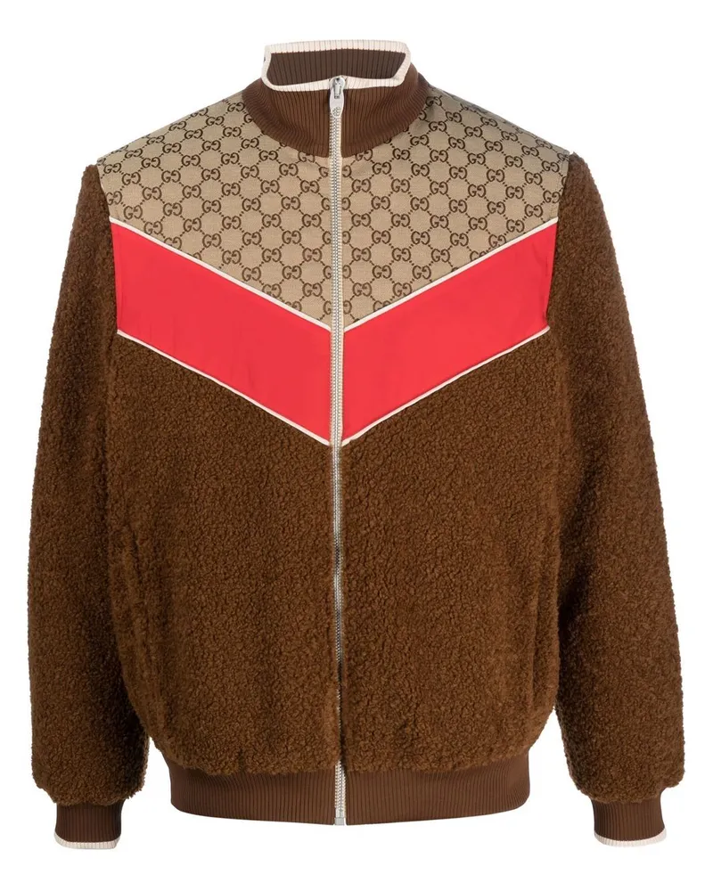 Gucci Jacke mit Monogrammmuster - Braun Braun