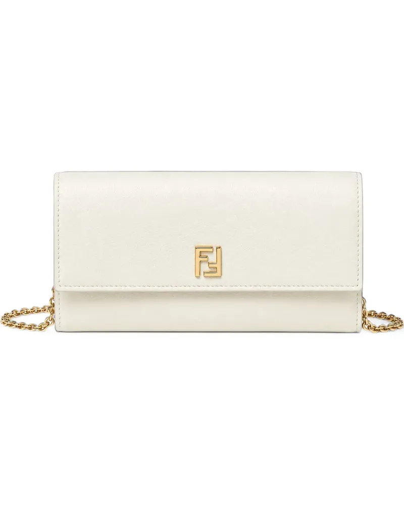 Fendi Portemonnaie mit FF-Logo - Nude Nude