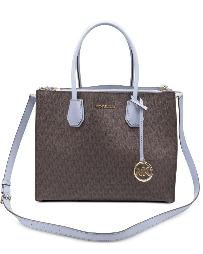 Michael Kors Mercer Akkordeon-Tote Bag mit Logo - Braun Braun
