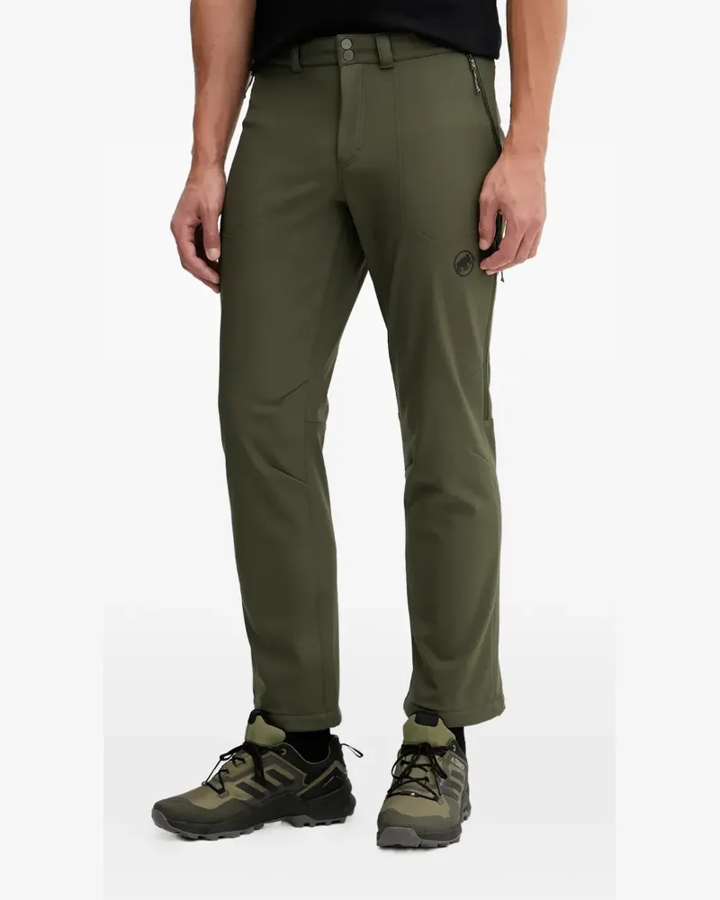 Mammut logo-print performance trousers - Grün Grün