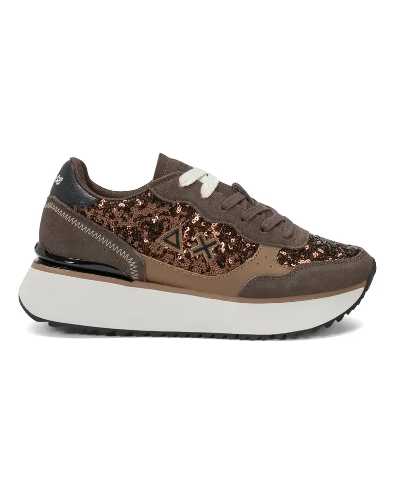 Sun68 Big Ally Sneakers mit Pailletten - Braun Braun