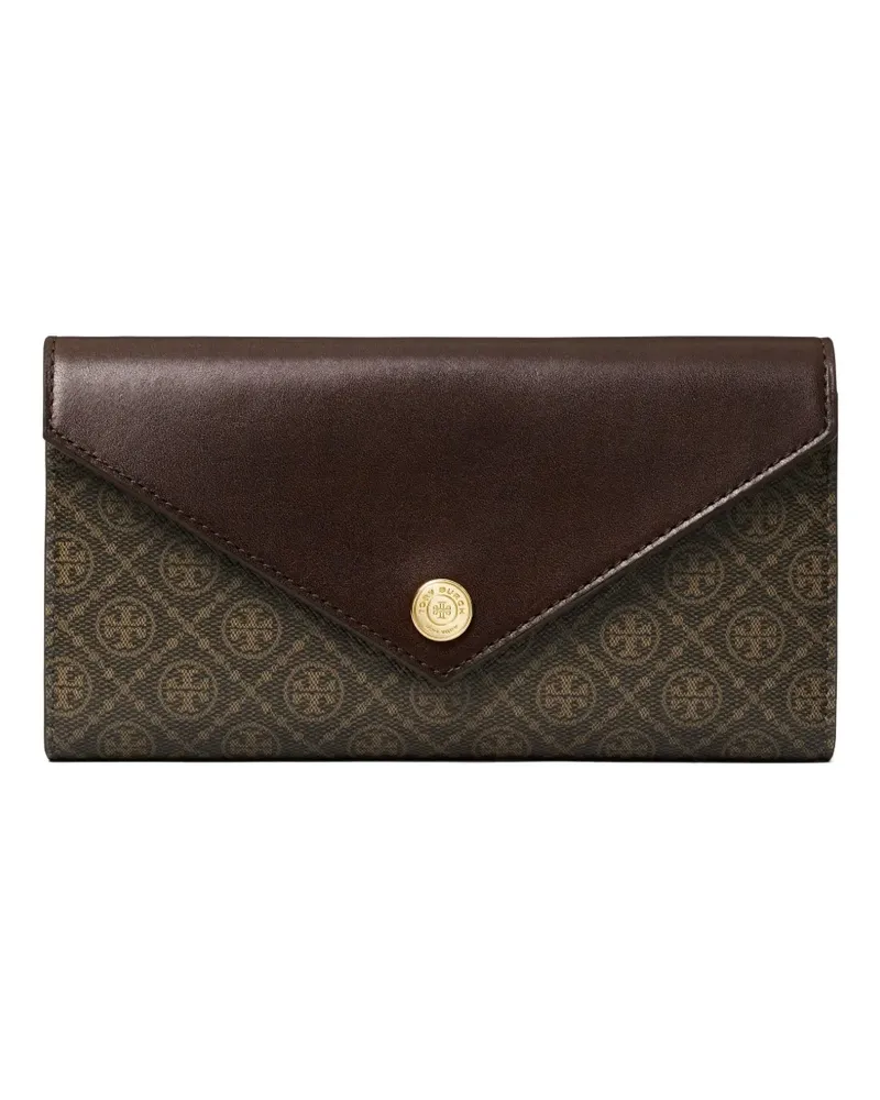 Tory Burch Portemonnaie mit Monogrammmuster - Braun Braun