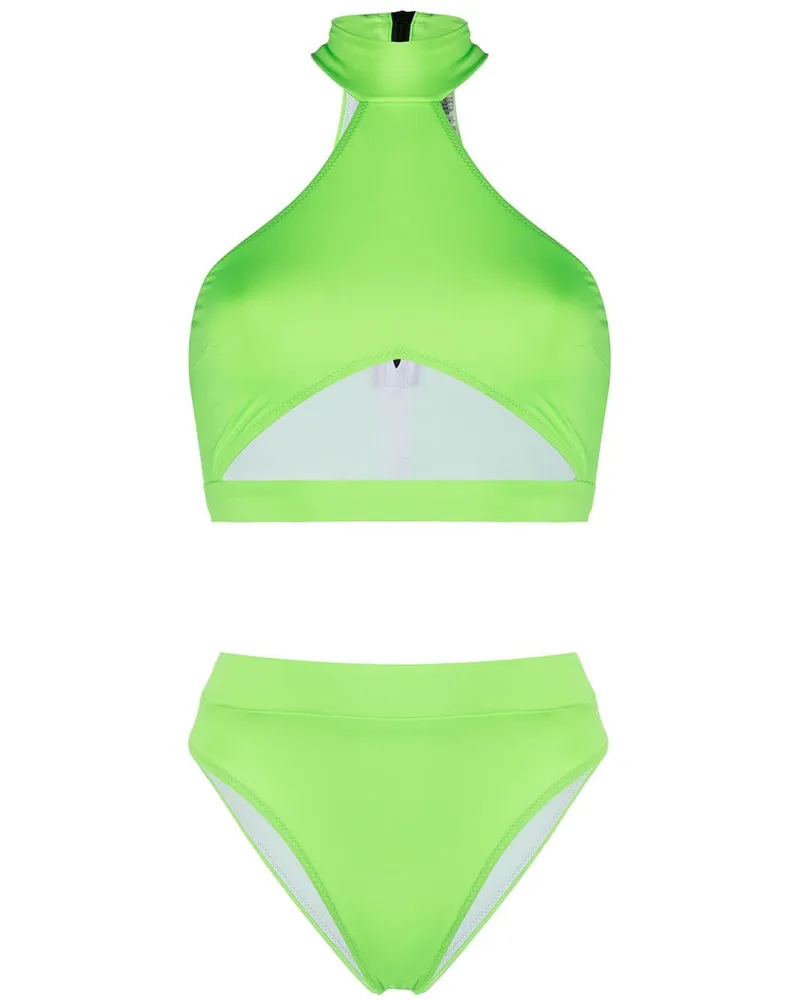 Noire Swimwear Bahamas' Bikini mit Cut-Out - Grün Grün