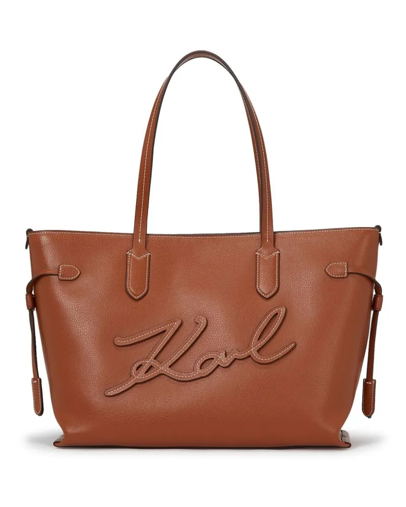 Karl Lagerfeld x Amber Valletta Mirum Tote Bag - Braun Braun