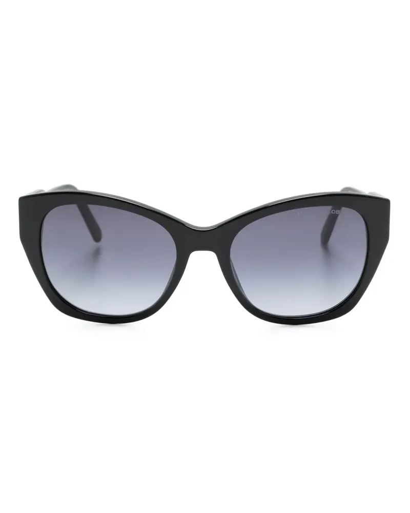 Marc Jacobs Sonnenbrille mit Butterfly-Gestell - Schwarz Schwarz