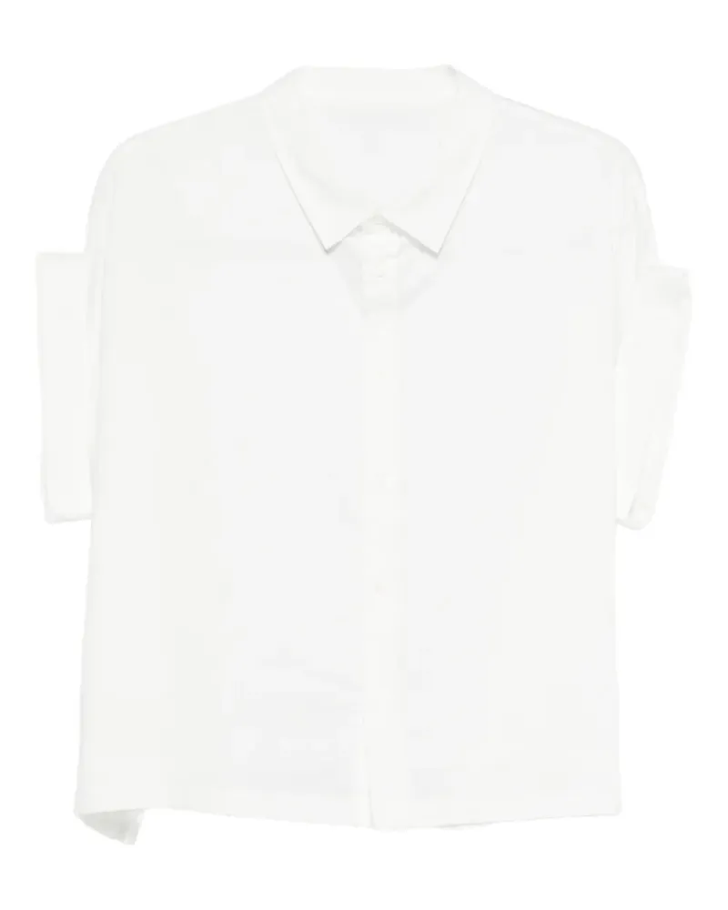 Yohji Yamamoto Hemd mit Umschlag - Weiß Weiß