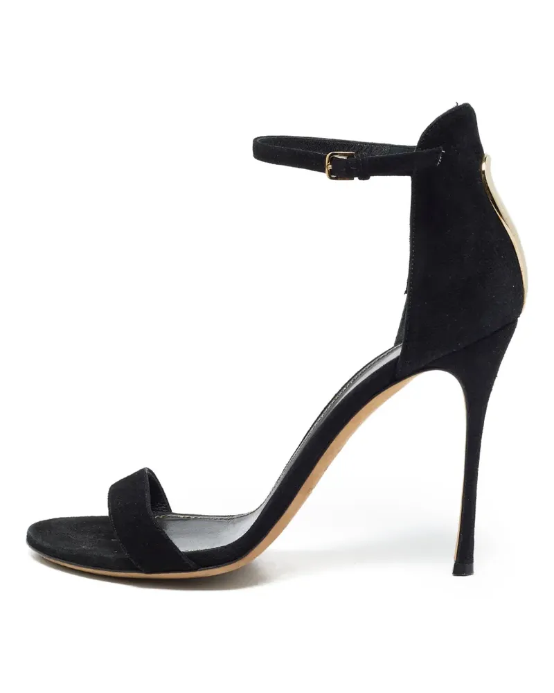 Sergio Rossi Sandalen mit Knöchelriemen - Schwarz Schwarz