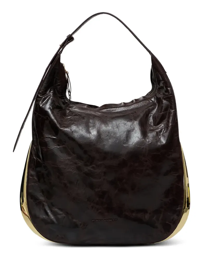 Benedetta Bruzziches leather shoulder bag - Braun Braun
